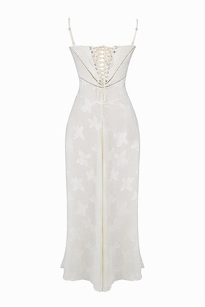 Paulette - Robe longue corset