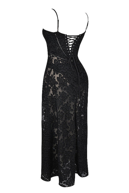 Paulette - Robe longue corset