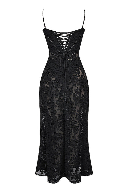 Paulette - Robe longue corset
