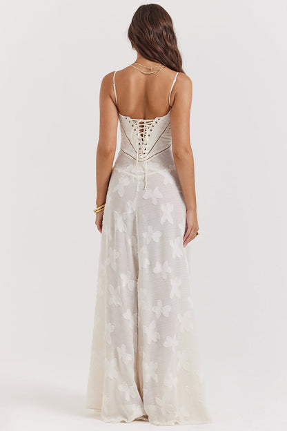 Paulette - Robe longue corset