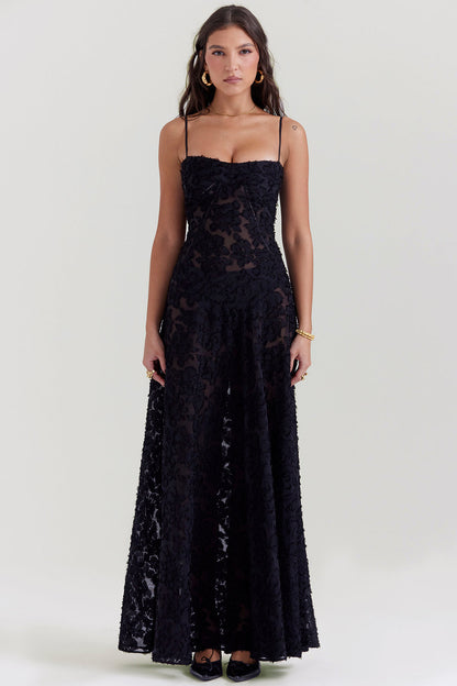 Paulette - Robe longue corset